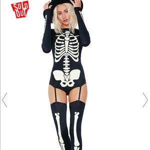 Dolls Kill Skeleton Halloween Costume